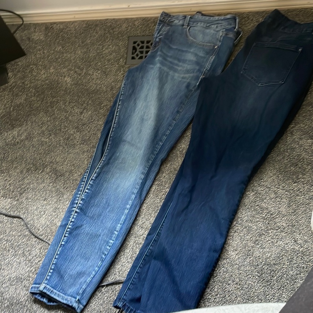 2 pairs maurices everflex high rise 20 long